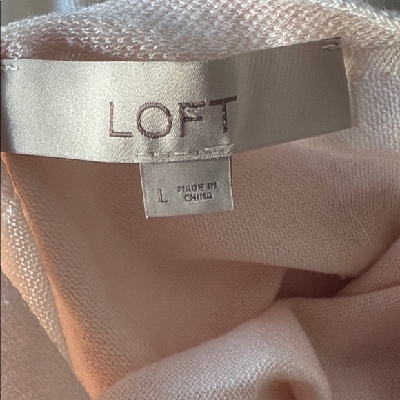 Loft Powder pink mock neck sweater with cutout back - Picture 7 of 7
